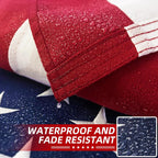 premium american flag 4x6 ft tearproof series for showing dimensions
