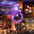 northern galaxy light aurora projector with 33 light, front angle view