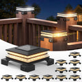 aponuo solar post cap lights outdoor, 3 cct&, main product view