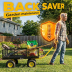 sekey steel garden cart, 1000 lb capacity, removable showing dimensions