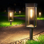 BITPOTT Solar Pathway Lights Outdoor, Bright Solar Lights for Outside Waterproof IP65,12 Pack Auto On/Off Garden Lights Solar Powered Landscape Lights for Yard Walkway Driveway Lawn
