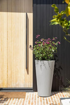 Veradek Demi Series Tall Planter for Porch, Patio, Backyard | Durable Plastic-Concrete Material | Modern Décor for Tall Plants, Grasses