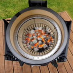 onlyfire Stainless Steel Charcoal Ash Basket with Handle Charcoal Holder | Fits Kamado Joe Classic and Large Big Green Egg