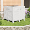 zzm white privacy fence panels outdoor decorative air, main product view