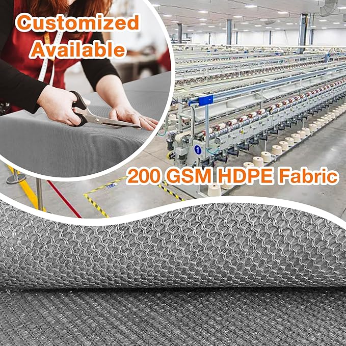 Artpuch Outdoor Pergola Shade Cover 21x21 FT Sun Shade Cloth with Grommets Light Grey 90% UV Protection Canopy Patio Privacy Screen (Customized Available)