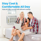 senville 5,000 btu window air conditioner, cools up on a desk or shelf