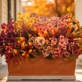 20 artificial fall flowers uv resistant fake mums, main product view