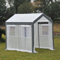 outsunny 8' x 6' x 7' walk-in greenhouse, main product view