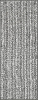 20 ft Extra Long Grey Hallway Runner Rug – Non-Slip, Washable, Dog-Friendly Carpet with Durable Rubber Backing – Modern Subtle Striped – Custom Size