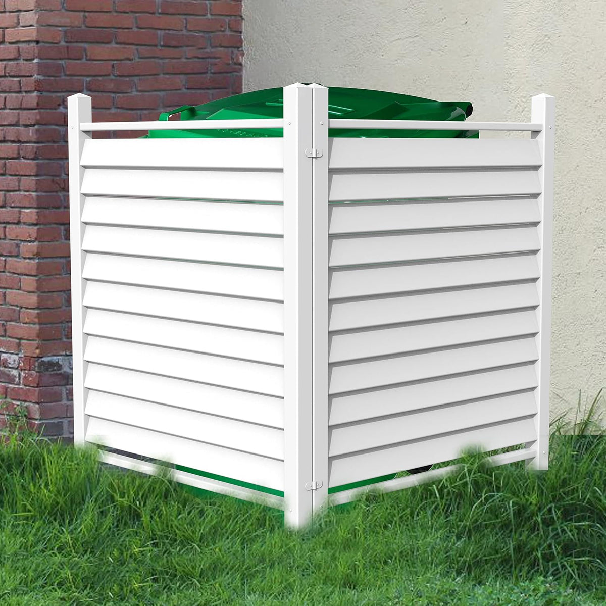 36" w x 45" h reinforced white vinyl, main product view