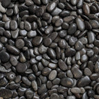 Midwest Hearth Decorative Black Pebbles for Plants & Vase Filler | Polished Natural Stones | 3/8" Size (5-lb Bag)