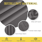 NICETOWN Blackout 118 inch Long Curtain for Living Room, Grommet Room Divider Sound Reducing Window Treatment for Sliding Glass Door/Bedroom, Gray, W66 x L118, 1 Panel