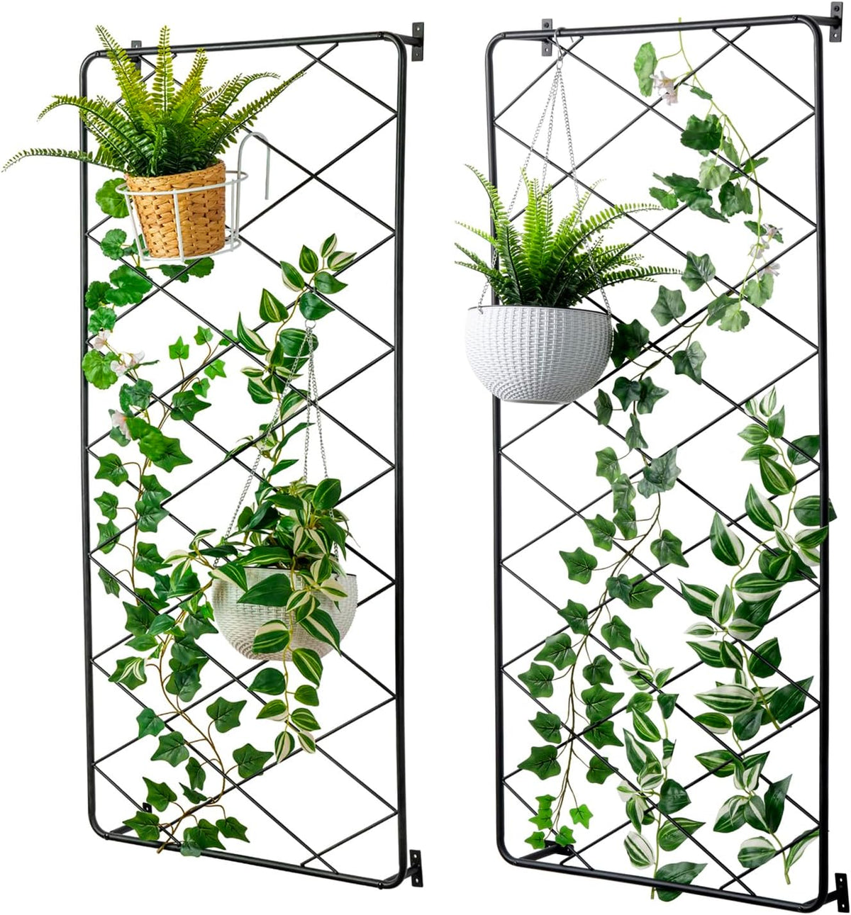 mygift wall mounted metal garden trellis for climbing, main product view