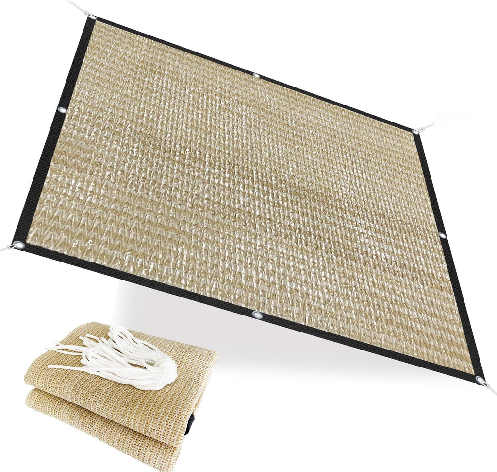 alion home hdpe 50% sun block garden netting shown in use