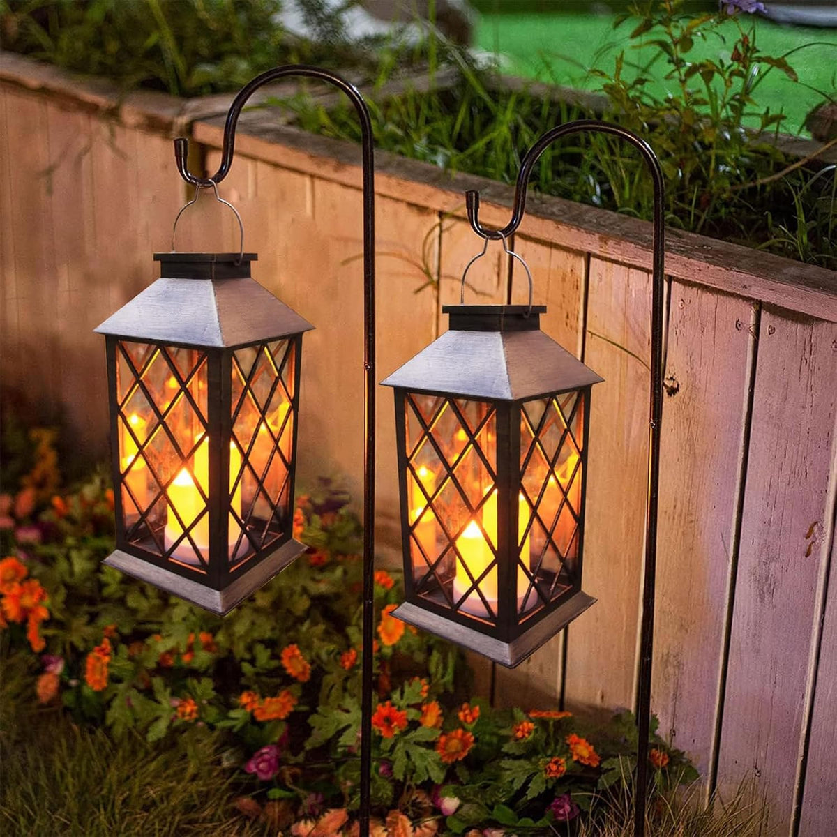 solar outdoor lantern, garden hanging waterproof lanterns, 3, main product view