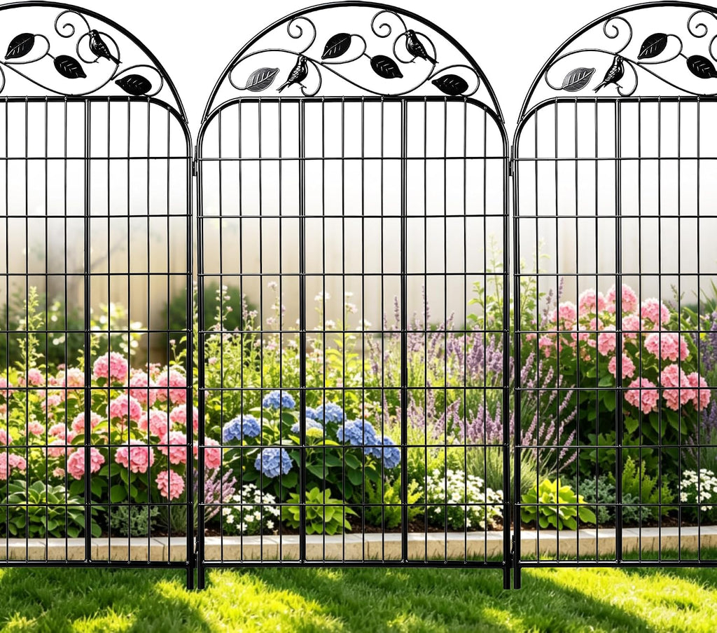 decorative garden fence, 48in h x 27ft l, main product view