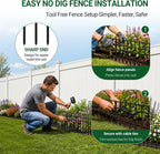 mixc 30 pack animal barrier fence, 42.5ft x on a desk or shelf