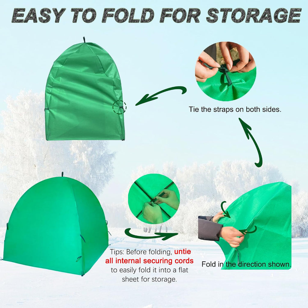 59″*59″*60″ large winter plant warm covers with air, view 9
