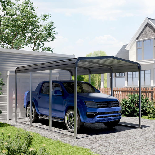 10x15 ft heavy duty metal carport kits with, main product view
