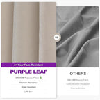 PURPLE LEAF 10' X 10' Left-right Tilting Patio Umbrella Outdoor Cantilever Swivel Square Umbrella with Tilt Aluminum Offset Umbrella with 360-degree Rotation for Garden Deck Pool Patio Beige