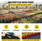vevor weed barrier landscape fabric, heavy duty 5x250ft, close-up detail
