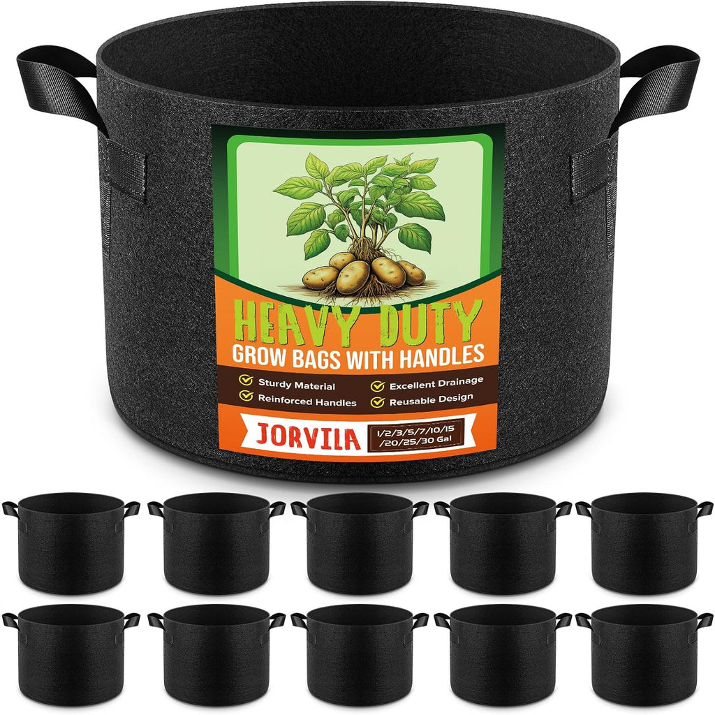 jorvila 10-pack 5 gallon grow bags, main product view