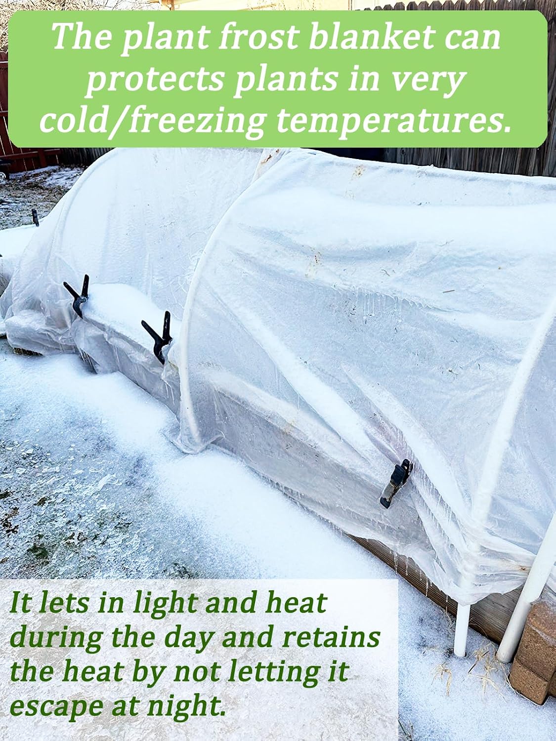 thicker plant covers freeze protection 1.77 oz/yd², 6.5ft, package contents