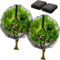 fruit tree netting bags with zipper and drawstring, main product view