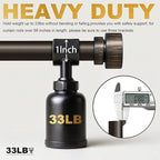 2 Pack Modern Antique Brown Bronze Curtain Rods for Windows 48 to 88 Inches Adjustable Heavy Duty 1" Diameter Window Rod with Decorative Finials for Outdoor Farmhouse Bedroom Kitchen Living Room