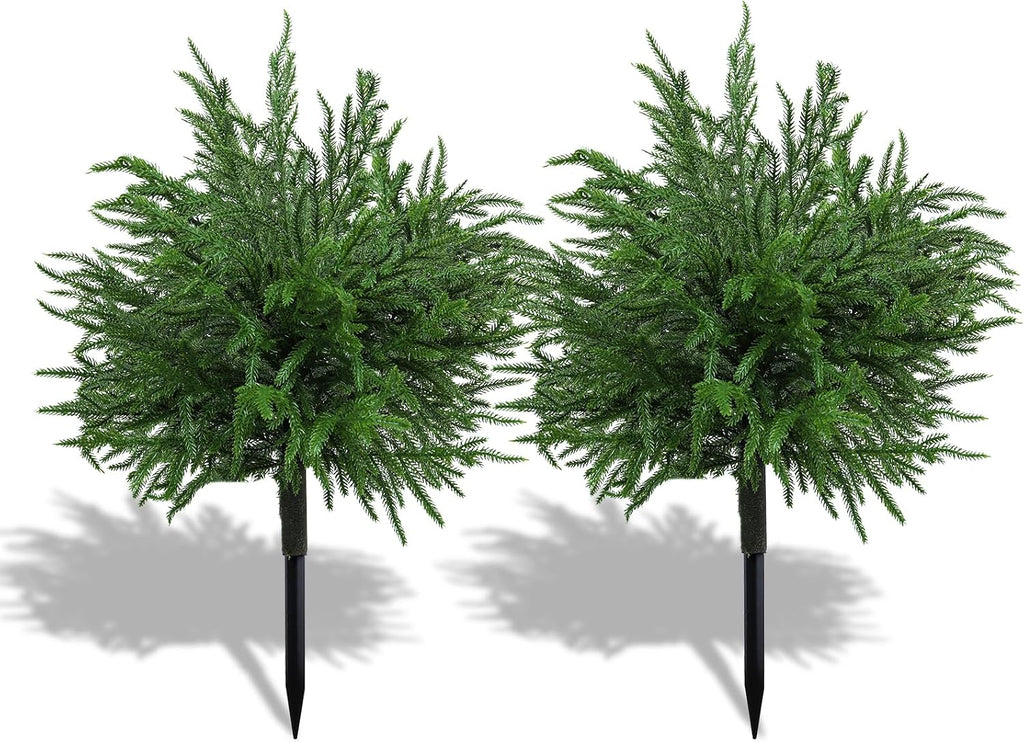 bdor 24" artificial norfolk pine topiary bush with, main product view
