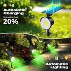 nipify 4 Pack Solar Lights Outdoor Waterproof, 53 LED Solar Spot Lights with 3 Modes Landscape Spotlights for Outside Garden Yard Trees