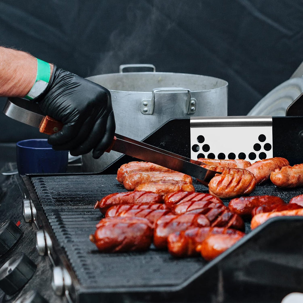Food Mesh Screen Blocks,Stainless Steel Food Grease Gate Blocker from Falling into Tray,Griddle Grease Trap Accessories for Black Stone and Other Grills (1) | Prevent from Falling into Tray, Griddle Grease Trap Accessories for Black Stone and Other Grills