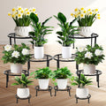 esrich 10 pack metal plant stand outdoor, plant, main product view