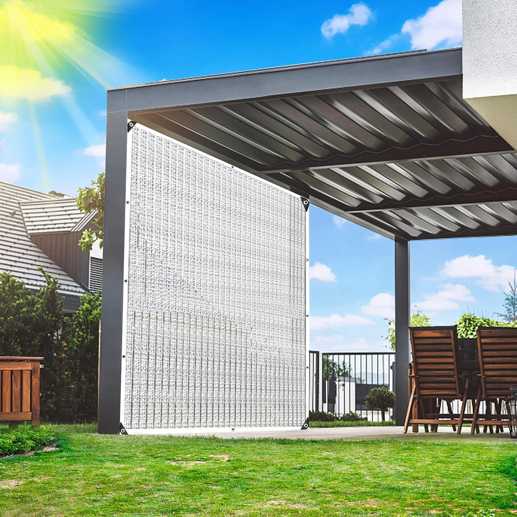 10x20' aluminum shade cloth - for car,90% reflective showing dimensions
