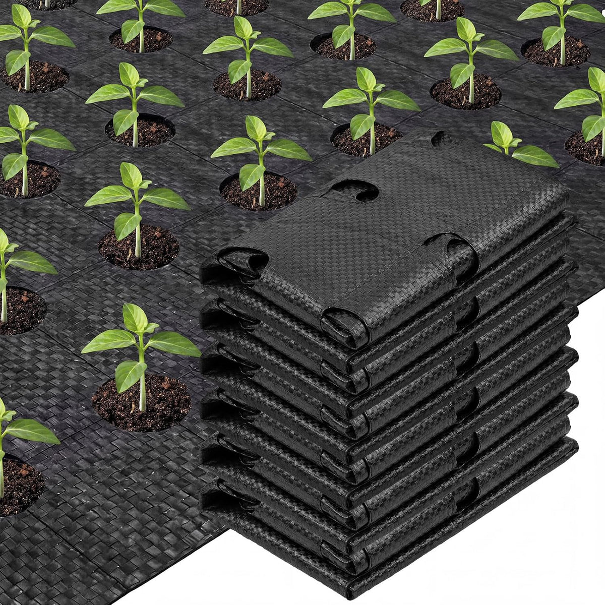 6.5 ft garden weed barrier landscape fabric with, main product view