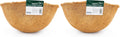 Bosmere F550 18-Inch Pre-Formed Replacement Coco Liner with Soil Moist, Brown (Pack of 2)