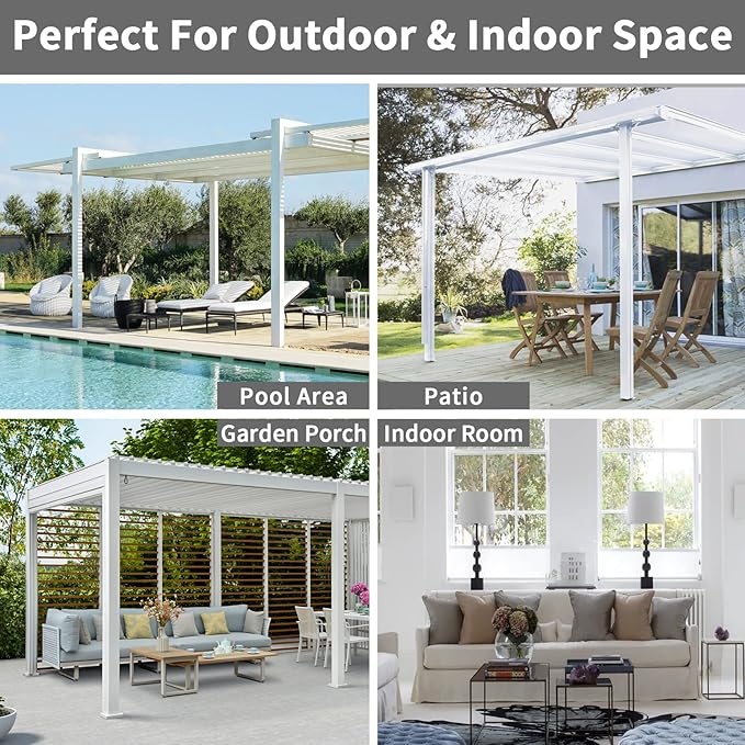 Easy-Going Linen Look Outdoor Curtains Waterproof Windproof Porch Curtains, Soft Thicken Outdoor Privacy Curtains for Patio, Gazebo, Grommet Top and Tab Bottom Drape, 1 Panel, 110x108 inch, White