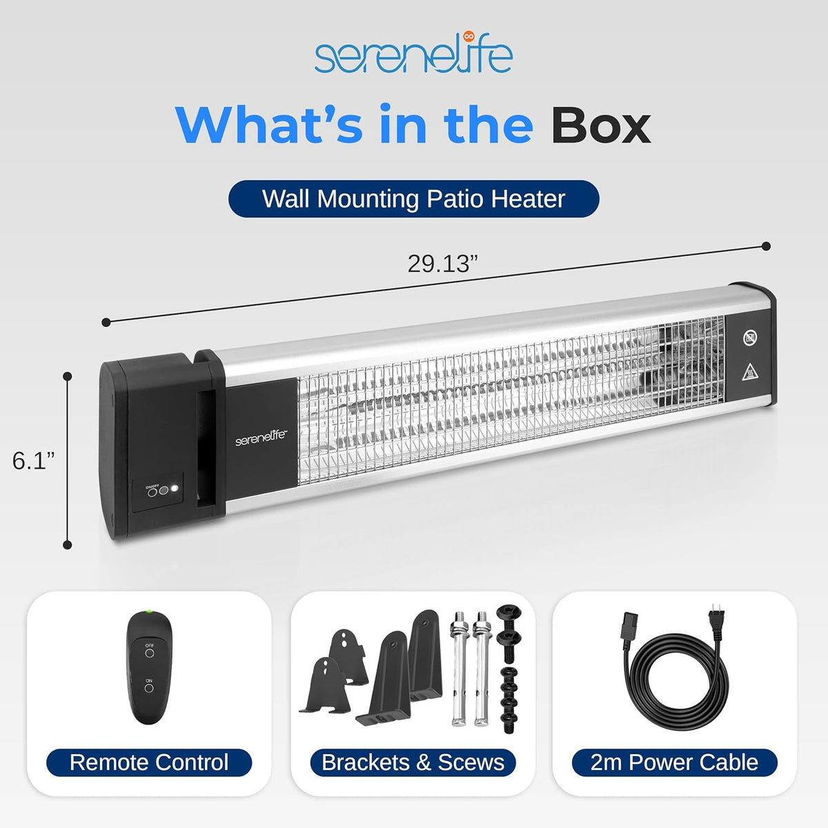 serenelife portable infrared indoor and outdoor electric space shown in use