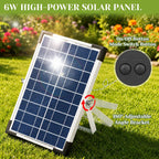 9V 6W Solar Fountain Pump, 3-Tier Waterfall & 3 Spray Nozzles, Solar Powered Water Fountain Solar Bird Bath Fountain for Small Pond, Patio, Garden