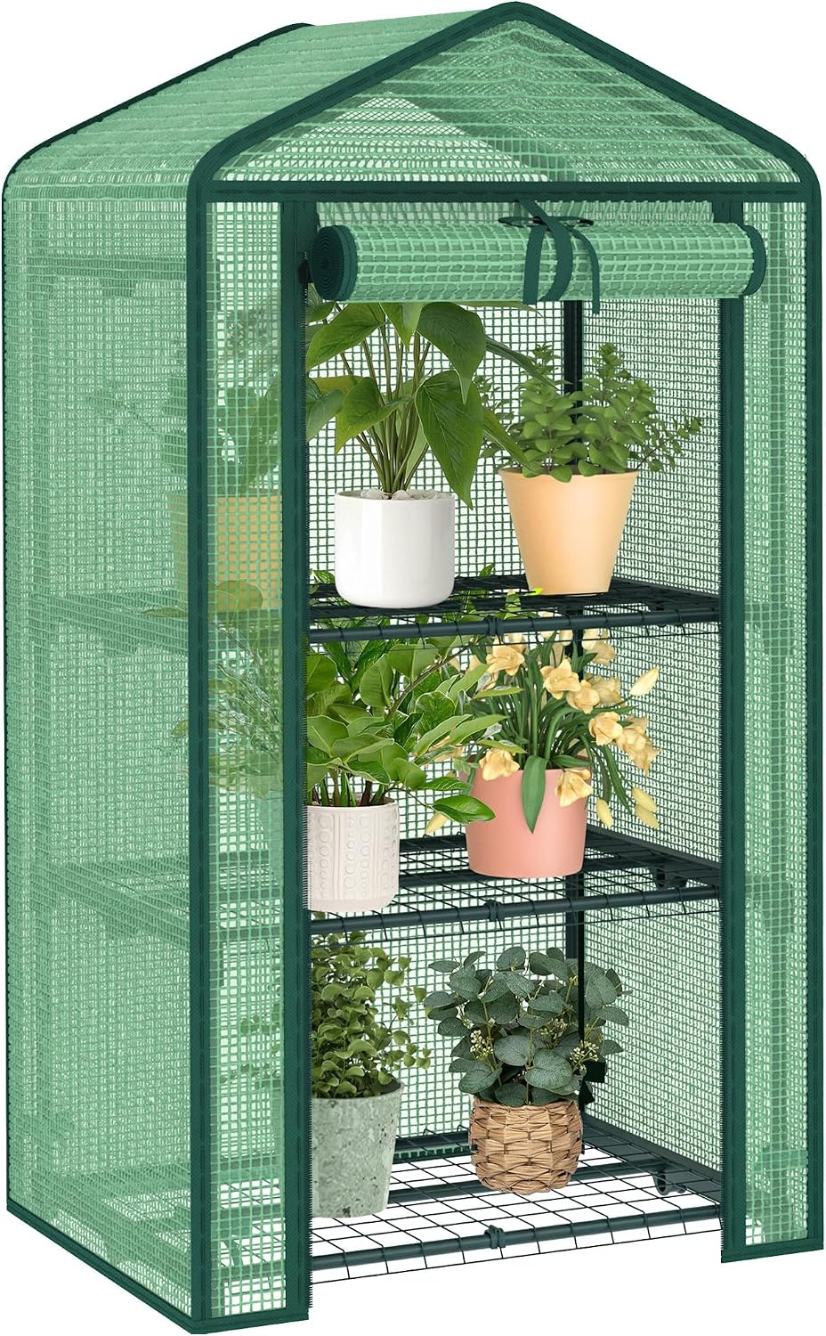 alisisfores 3-tier greenhouse, pe cover, 4ft tall, main product view