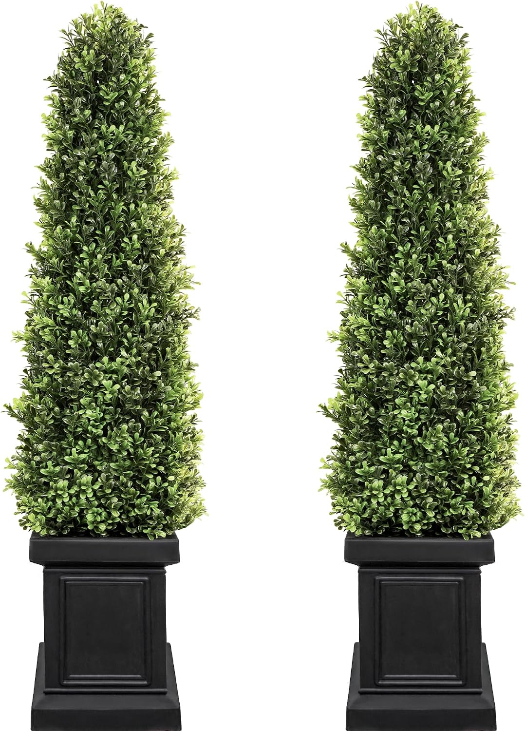 3.5ft topiary trees artificial outdoor set of 2, main product view