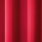 TOWN & COUNTRY BASICS Cabana Solid Heavyweight Indoor Outdoor Curtains, Light Filtering Opacity with Grommet Top, Water Repellent, 2-Pack Set, 54"x84", Radiant Red