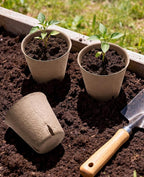 homenote Peat Pots, 3.15/4 Inch 60 Pcs Seed Starting Pots with Drainage Holes Round Nursery Plants Pots with Bonus 20 Plant Labels