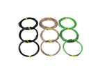 9 Rolls Bonsai Wires, Anodized Aluminum Bonsai Training Wire with 3 Colors (Black, Brown, Green) and 3 Sizes (1.0 mm, 1.5 mm, 2.0 mm), Total 147 Feet