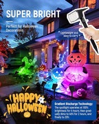 Solar Spot Lights Outdoor, 9 Lighting Modes RGB, Solar Lights Outdoor Waterproof IP65, 63 LED Landscape Spotlights for Holiday Decorations