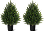 vitalismo 2ft uv-resistant artificial cedar trees for front, main product view
