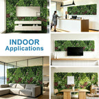 artificial ivy privacy fence 40"×120" grass wall faux on a desk or shelf