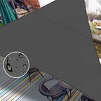 LOVE STORY Right Triangle 5'x7'x8.6' Waterproof Sun Shade Sail Canopy UV Block for Outdoor Patio Backyard Carport,Dark Grey(We Make Custom Size)
