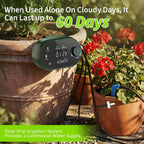 solar drip irrigation system, auto plant waterer for showing dimensions