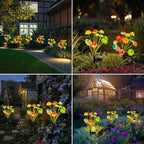 Kohlrabi Solar Garden Lights, 4 Pack Solar Mushroom Lights Outdoor, Upgraded 48LED Mushroom Light Yard Decor Outside Waterproof, Garden Decor for Lawn Front Porch Patio Backyard
